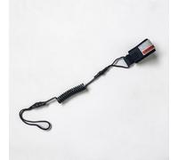 Corda per bodyboard da surf, corda a molla con cinturino da polso regolabile, anello a sgancio rapido e nodi di sicurezza per una presa sicura negli sport acquatici (nero)