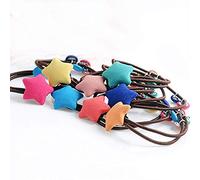 Corda per capelli a doppio strato a forma di cartone animato Anello per capelli Cravatta per capelli elastica Supporto per coda di cavallo per ragazze Bambini Colore casuale 6 PZ Robusto e pratico Fas