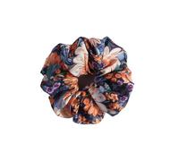 Corda Per Capelli In Tessuto 4 elastici for capelli da donna, for retrò con stampa floreale a forma di colon, senza cuciture, for coda cavallo(Color3)