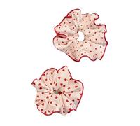 Corda per capelli rossa Scrunchies Corda elastica Big Scrunchy HairBands Accessori femminili Accessori per capelli Donne