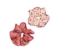 Corda per capelli rossa Scrunchies Corda elastica Big Scrunchy HairBands Accessori femminili Accessori per capelli Donne