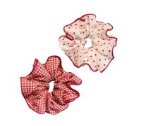 Corda per capelli rossa Scrunchies Corda elastica Big Scrunchy HairBands Accessori femminili Accessori per capelli Donne