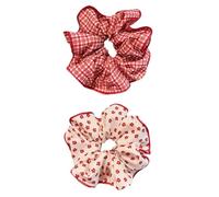 Corda per capelli rossa Scrunchies per chignon corda elastica per capelli grandi elastici per capelli accessori femminili
