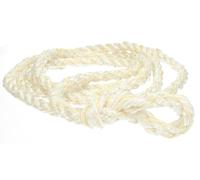 Corda per cavezza in poli/ sisal - 3,5 m bianco Corda per bestiame, occhiello piccolo, 16 mm