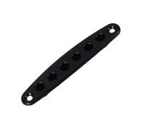 Corda Per Chitarra Attraverso Piastra Ghiere Di Montaggio Corda Per Chitarra In Lega Di Zinco Attraverso La Piastra Del Corpo Parti Per Basso Elettrico parti di chitarra(Black)