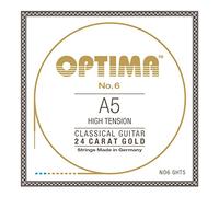 Corda per chitarra classica n. 6 Special Silver singola, A5W, placcata oro, NO6.GHT5