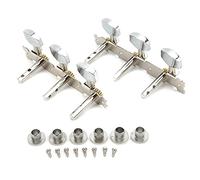 Corda per chitarra pulsante 2 pz 3inLine 2foro acciaio Column | Chitarra macchina testa,Rame,Metallo,Compatibile A3,Installazione semplice,Chitarra acustica,Dotato,chrome