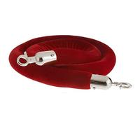 Corda per coda in velluto rosso con gancio placcato argento, corda per controllo folla da 0,5 a 4,5 m, divisore per coda durevole per la gestione della linea di eventi, opzioni di lunghezza 100/200