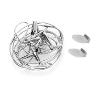 Corda per foto da appendere alla parete, decorazione in acciaio, ferro, lunghezza 156,5 cm, con 12 clip per casa, ufficio, dormitorio, visualizzare foto, cartoline, promemoria