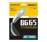 Corda per il badminton Yonex BG 65 Titanium (10 m) - white (0.70 mm)