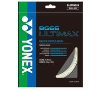 Corda per il badminton Yonex BG 66 Ultimax (10 m) - Bianco 0.65mm