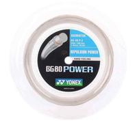 Corda per il badminton Yonex BG 80 Power (200 m) - Bianco (0.68 mm)