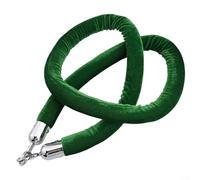 Corda per il controllo della folla con rivestimento in velluto e ganci resistenti per l'uso con pali in luoghi e spazi pubblici (verde frutta)