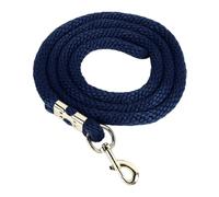 Corda per lunghezza di cavallo con chiusura a scatto, corda per l’addestramento dei cavalli ad alta resistenza e elevata tensione, corda per lunghezza in tessuto da 6,6 piedi per (Blu navy)