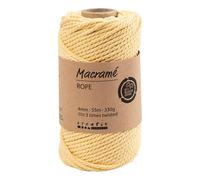 Creativ Company CC Macramé Koord 4 mm 55 m Lichtgeel
