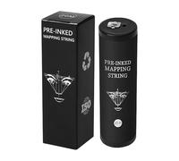 Corda per mappatura sopracciglia - Filo di misurazione pre-inchiostrato, Strumento di bellezza nero, Linea per modellare le sopracciglia, Cordone per marcatura professionale, Accessorio per trucco da