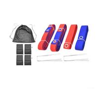 Corda per marcatura pallavolo 8 m, rosso e blu (B) | Spessa fettuccia in nylon, resistente alle intemperie, uso esterno di lunga durata, visibilità trasparente rosso blu
