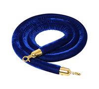 Corda per Montanti in Velluto,Corda Barriera,Controllo Della Folla Stanchion Corda con Ganci Placcati Color Oro,per Hotel, Cinema, Decorazioni per Feste, Grandi Inaugurazioni(Size:185cm,Color:Blu)