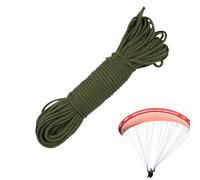 Corda per paracadute estremamente resistente - Cordoncino ad alta resistenza per arrampicata - Corda per paracadute resistente alle intemperie con portata di 227 kg 31 m per escursioni, attività