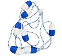 Corda Per Piscina - Corda + ABS 13x7cm | Çorda Sicurezza Piscina Multiuso Preassemblata Divisore Corsia Boetta | Ćorda Sicurezza Ṕiscina Per Casa Pubblica Indoor Allenamento Pratica Gare Competizioni