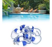 Corda per piscina galleggiante da 4,6 m a 61 m, con galleggianti bicolore e 2 ganci preassemblati per una migliore sicurezza della piscina (20 m)