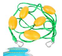 Corda per piscina - Linea di sicurezza visibile con galleggianti, divisorio di corsia resistente | Tema gancio in acciaio inossidabile, design barriera a boa, protezione per bambini in acqua per attre