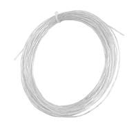 Corda per Racchette da Tennis Durevole, Filo di Nylon Sostitutivo da 12,2 M per Prestazioni Elevate nello Sport, 1,3 Mm (White)