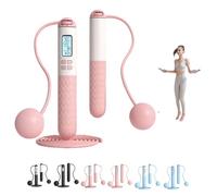 Corda per saltare con contatore, corda per saltare senza fili con schermo LCD intelligente con visione notturna, segnale acustico intelligente, per allenamento cardio a casa A1