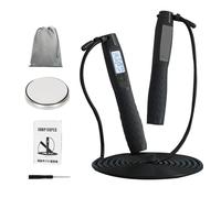 Corda per saltare con contatore, di velocità digitale, corda per saltare regolabile con ponderazione e funzioni intelligenti per donne, per uomini, donne e ragazzi, per il fitness