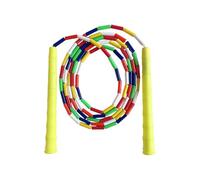 Corda per saltare con perline colorate per bambini, impugnature ergonomiche e lunghezza regolabile, per esercizi in interni ed esterni, corda per saltare