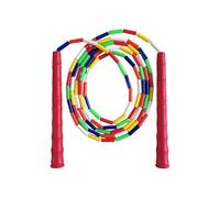 Corda per saltare con perline per il fitness giovanile, manici resistenti antiscivolo per la coordinazione pratica e tempi di gioco, impugnatura antiscivolo leggera e durabilità per bambini che