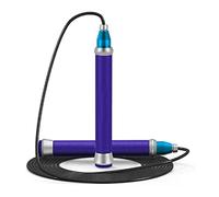 Corda per Saltare Corda Per Saltare Ad Alta Velocità Corde Per Cuscinetti Regolabili Per Manico In Alluminio Salta Allenamento Fitness Salto Con Fune Metallica per Cross Training(Blue)