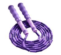 Corda per saltare - Morbida corda per saltare | Pezzo per saltare con perline da 2,4 m per bambini | Corda per saltare lungo | Attrezzatura per il fitness con maniglie ergonomiche per la formazione di