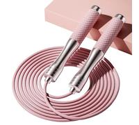 Corda per saltare per donne e uomini, con corda per saltare regolabile e manici in lega e silicone, adatta per allenamento, boxe, palestra domestica