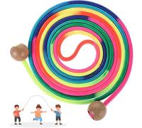 Corda Per Saltare Per Più Giocatori,5 Metri Corda Per Saltare Dambini,Corda Per Saltare Dai Colori Dell'arcobaleno,Corda Per Saltare Professionale, Salto Di Gruppo Per Scuola,Sport,Attività all'aperto