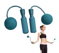 Corda per saltare pesante | Cuerta per salto di allenamento regolabile | Cordera di omissione senza corda durevole con palline ponderate per fitness all'aperto al chiuso, Trainami