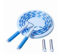 Corda per saltare regolabile - design in bambù segmentato anti-groviglio, impugnatura in silicone per il massimo comfort, leggera casa e palestra fitness per adulti e bambini