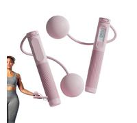 Corda per saltare senza fili - Corda per saltare con display digitale e contatore, aiuta a tenere traccia di e calorie per allenamenti al chiuso, corde per saltare ponderate design casa palestra