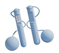 Corda per salto con peso, corda per saltare con bancone, display a LED con corda per salsa batteria a sfera | Intelligent Springs Egg Intelligent Jump Rope for Fitness in the Gym, Burn Cal
