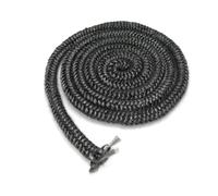 Corda per Sportello Stufa Pellet Forno Caldaia, Fibra di Vetro Corda Ignifuga per Stufa, Guarnizione per Porta Stufa, Guarnizione Stufa a Legna, per Sportello Stufa Pellet Forno, Nero, 6MM*3M