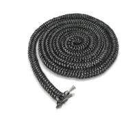 Corda per Sportello Stufa Pellet Forno Caldaia, Guarnizione per Porta Stufa, Guarnizione Stufa a Legna, Fibra di Vetro Corda Ignifuga per Stufa, per Sportello Stufa Pellet Forno, Nero, 10MM*3M