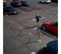 Corda per Stancioni | 1.5m Cordone Ritorto Per Sicurezza Viale,Corde Lunghe Per Tappeti - per Banche Strade Hotel Musei Chiese Viali Ristoranti Parcheggi Negozi al Dettaglio Aree di Attesa