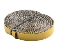 Corda per stufa in fibra di vetro con eccellente stabilità termica per sigillare vetri di stufe, giunti di espansione della caldaia, porte del camino, guarnizioni per porte del forno e del forno