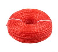 Corda per tagliare l'erba in nylon rosso, 3 mm, resistente, per mangiatori di erba a gas, design efficiente dei denti, 1 pezzo (una piastra da 4,2 g)
