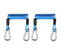 Corda per tavola da surf - Cintura di collegamento elastica con gancio per moschettone, 2 cinghie di fissaggio per tavola,Adatta, Campeggio, Attività sportive all'aperto, , mare e fiume