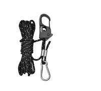 Corda per tenda autobloccante con tendicinghia - Corda antivento regolabile da 4 m/5 m per tenda, telone, amaca, serraggio a una sola trazione paracord riflettente con chiusura in lega di alluminio