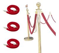 Corda per transenne, Confezione da 3 corde for barriere di sicurezza for centri(32Mm)