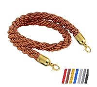 Corda per transenne, Corda barriera intrecciata/intrecciata multicolore for feste di laurea(Brown)