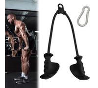 Corda per Tricipiti, Impugnatura Ergonomica Antiscivolo Corda per Tricipiti Corda Attorcigliata Dispositivo per Allenamento Tricipiti Ausili per la Presa Allenamento per la Forza Accessori
