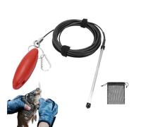 Corda Porta Pesce - Linea Di Traversa Galleggiante, Chiusura In Acciaio Resistente, Cavo Di Fissaggio Sicuro | Ideale Per La Sulla Riva Del Fiume, Il Lago, Lo Stagno, L'acqua Salata, L'acqua Dol